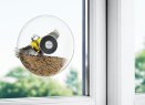 Кормушка для птиц Window Bird Feeder, прозрачная, большая