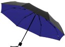 Зонт складной с защитой от УФ-лучей Sunbrella, ярко-синий с черным