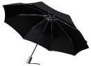 Складной зонт Alu Drop S, 3 сложения, 8 спиц, автомат, черный