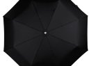 Складной зонт Alu Drop S, 3 сложения, 8 спиц, автомат, черный