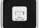 Беспроводная колонка с подсветкой логотипа Glim, белая