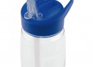 Спортивная бутылка Start, прозрачная с синей крышкой
