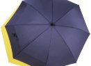 Зонт-трость Fiber Move AC, темно-синий с желтым