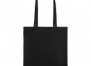 Холщовая сумка BrighTone, черная с черными ручками
