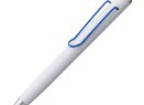 Ручка шариковая Clamp, белая с синим
