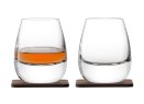 Набор стаканов Islay Whisky с деревянными подставками