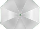 Зонт-трость Unit White, белый с зеленым