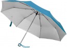 Зонт складной Silverlake, голубой с серебристым