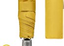 Складной зонт Alu Drop S, 4 сложения, автомат, желтый (горчичный)