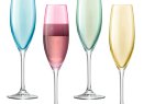 Набор бокалов для шампанского Polka Flute, пастельный